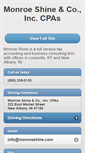 Mobile Screenshot of monroeshine.com